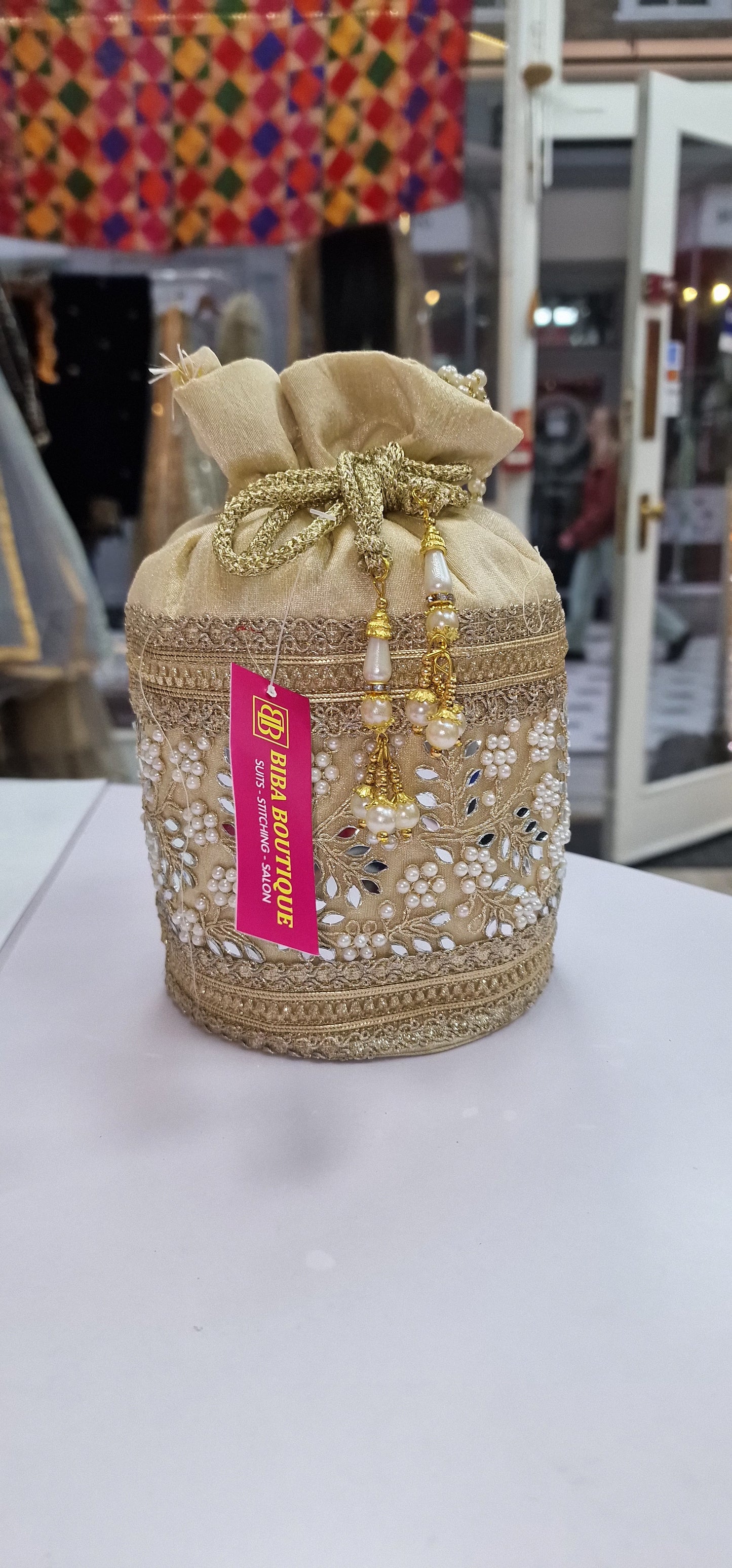 Fancy Golden Potli