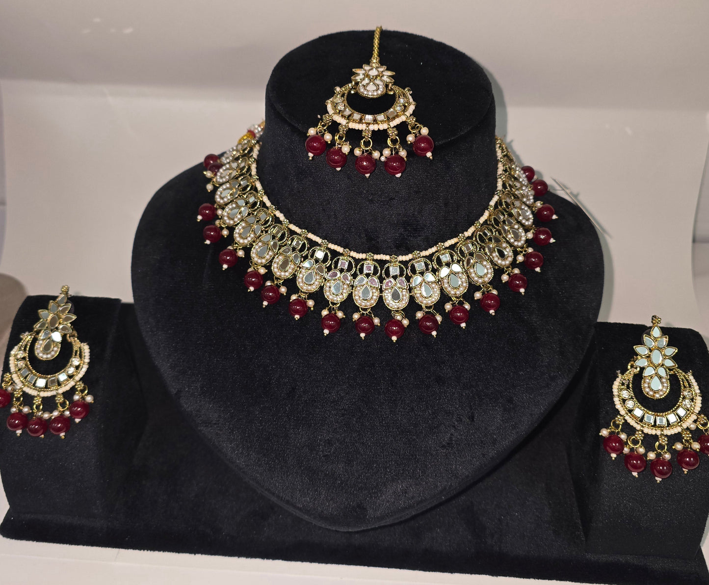 Partywear Set with Mirror work