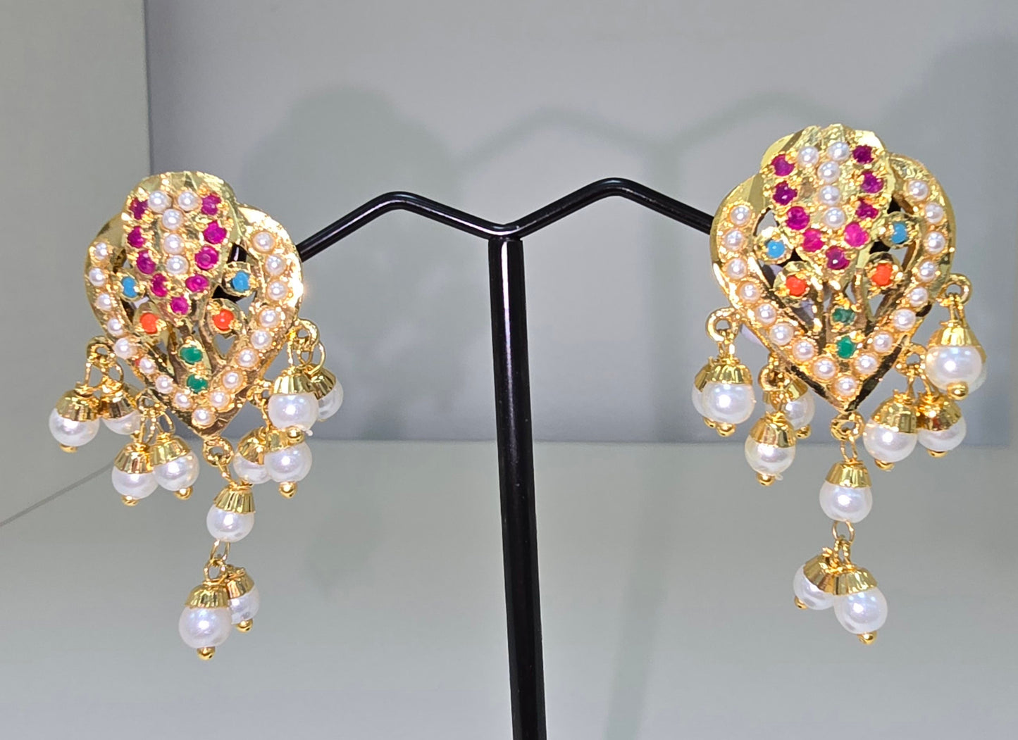Gold plated earrings