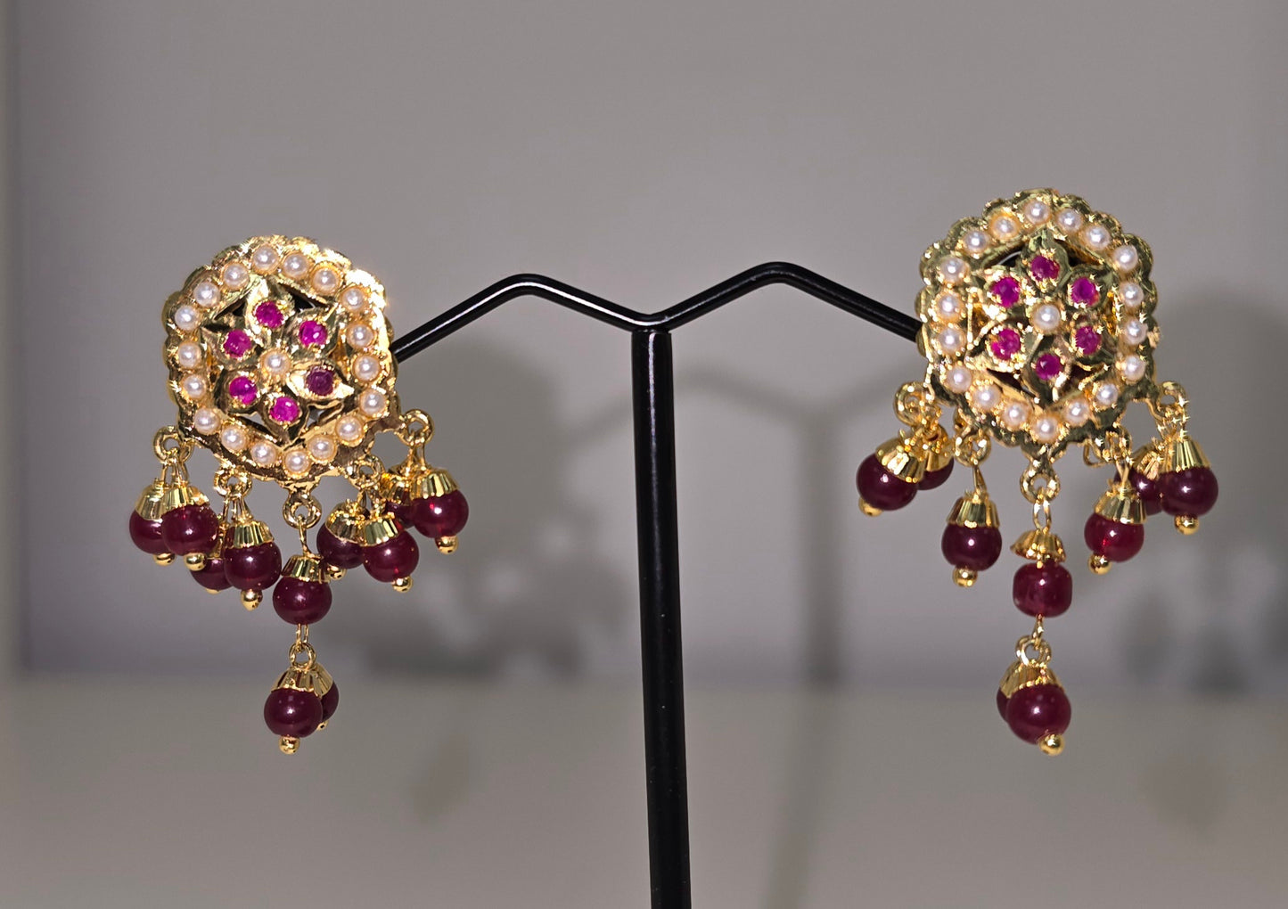 Gold-plated jarau earrings