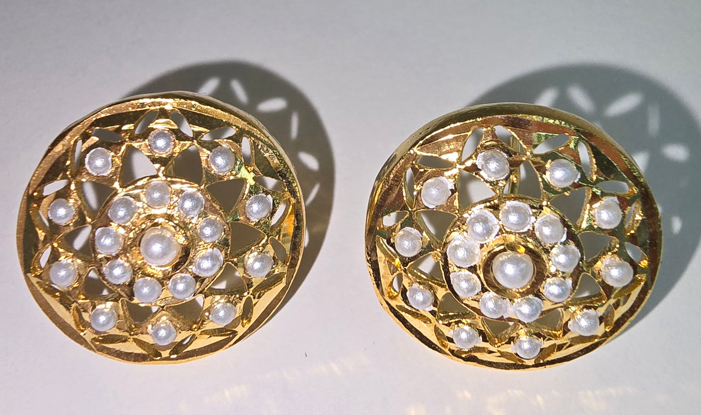 Gold plated jarau earrings
