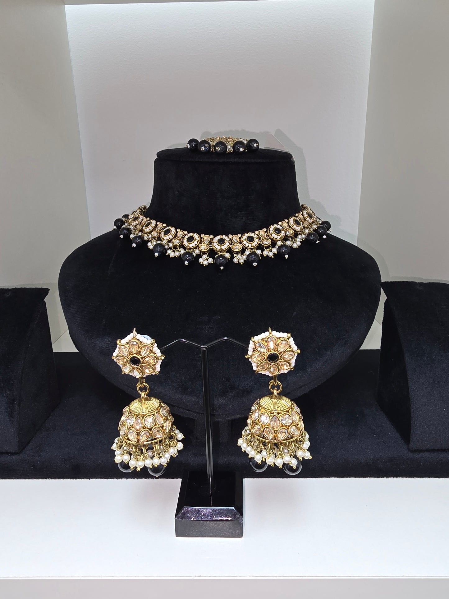 Party wear set in black colour