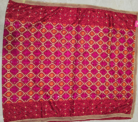 Phulkari with mirror work