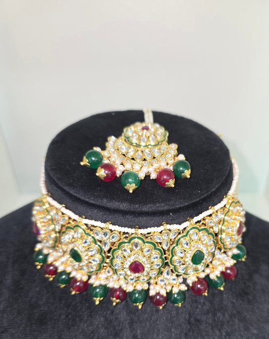 Choker sets with jhumka and Tikka