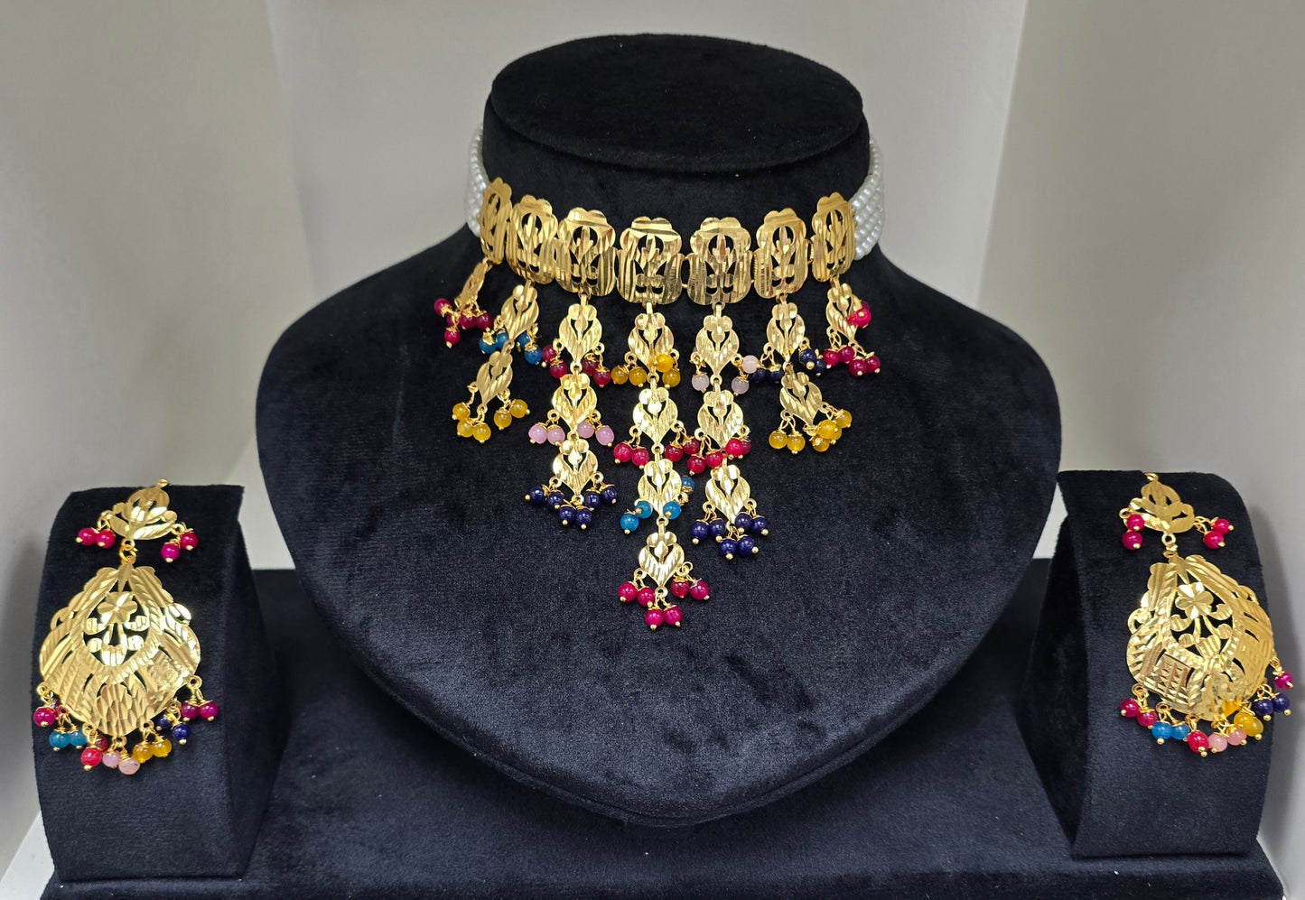 Multicoloured pippal patian set