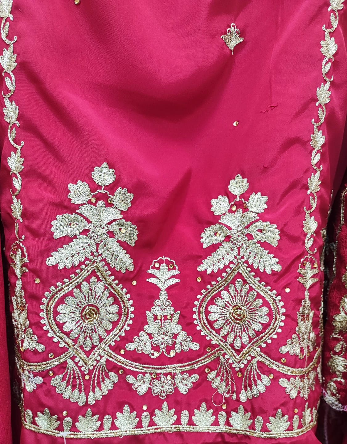 Unstitched dress material in washable silk in 2 colours