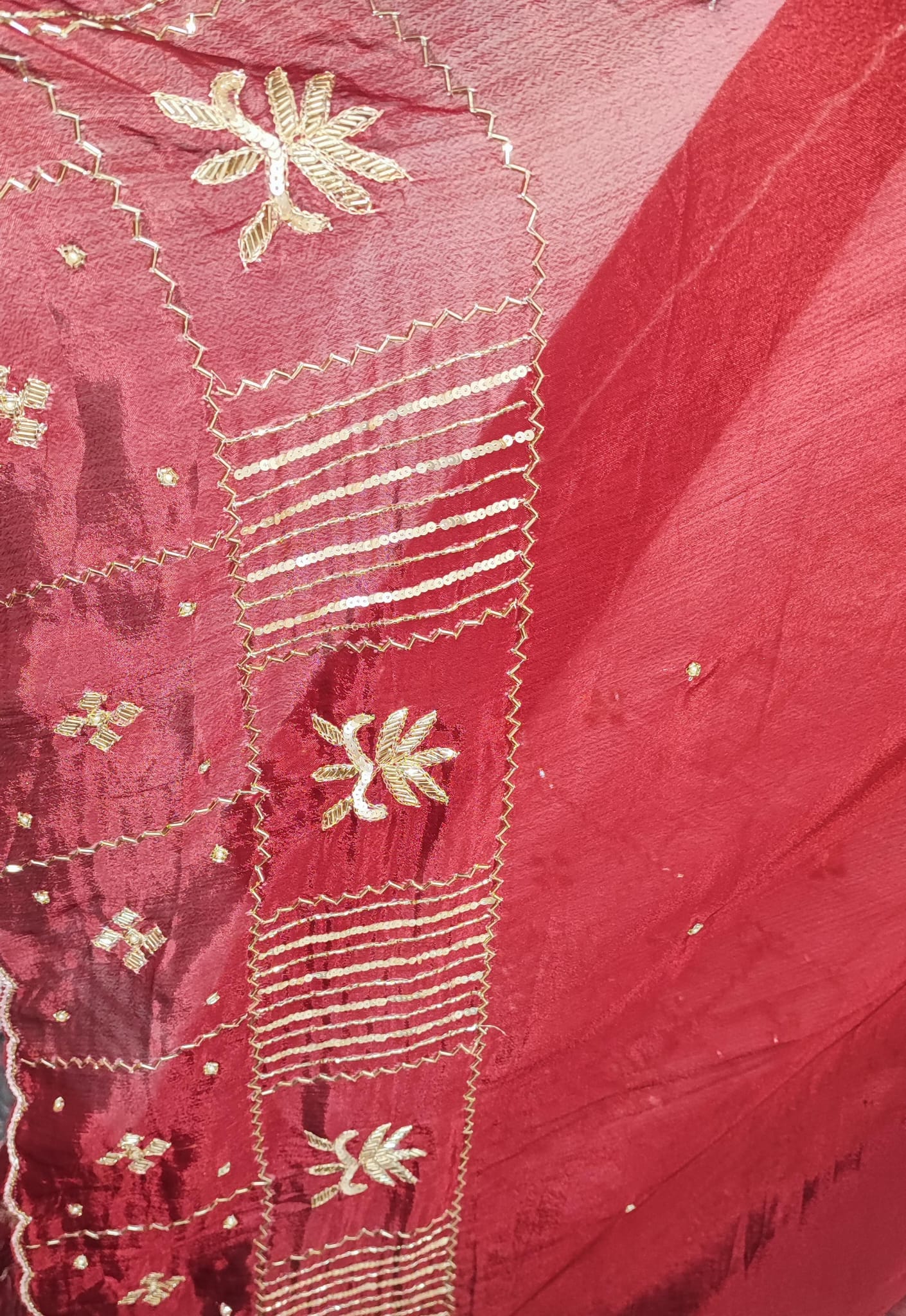 Unstitched Silk suit dress material