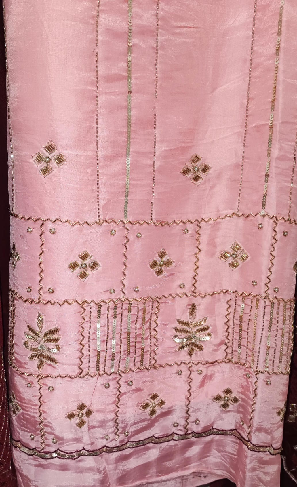 Unstitched Silk suit dress material