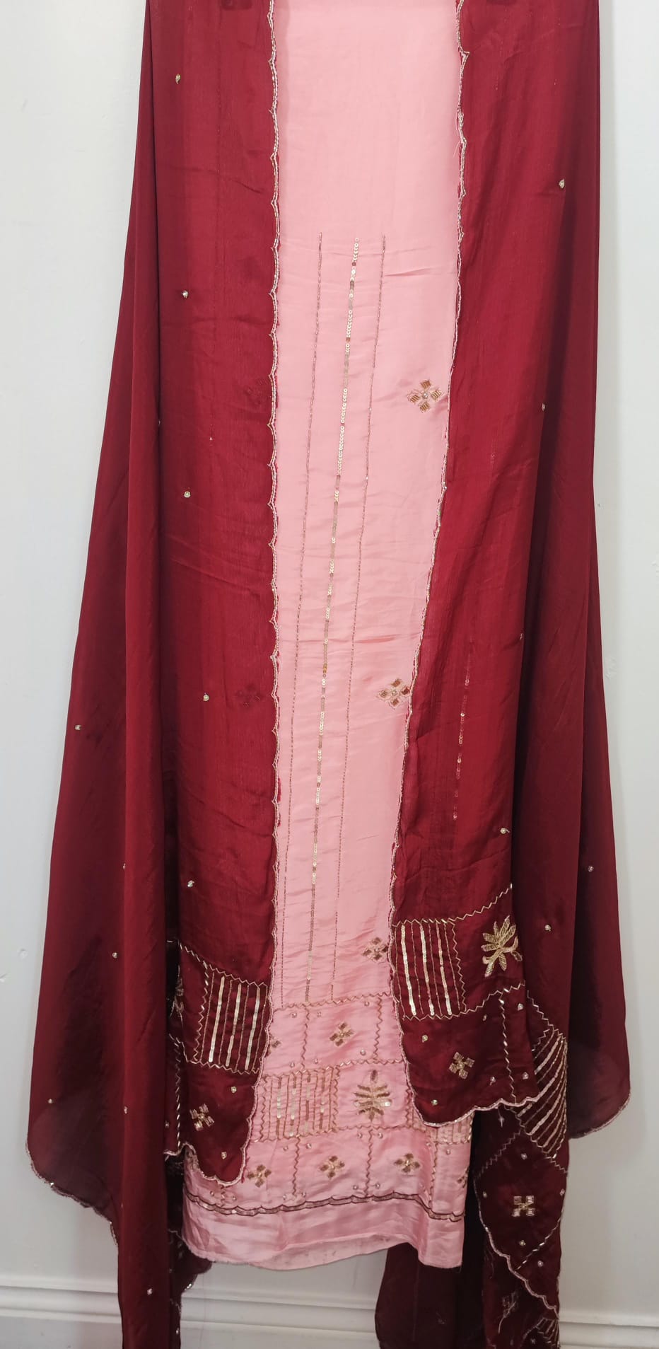 Unstitched Silk suit dress material