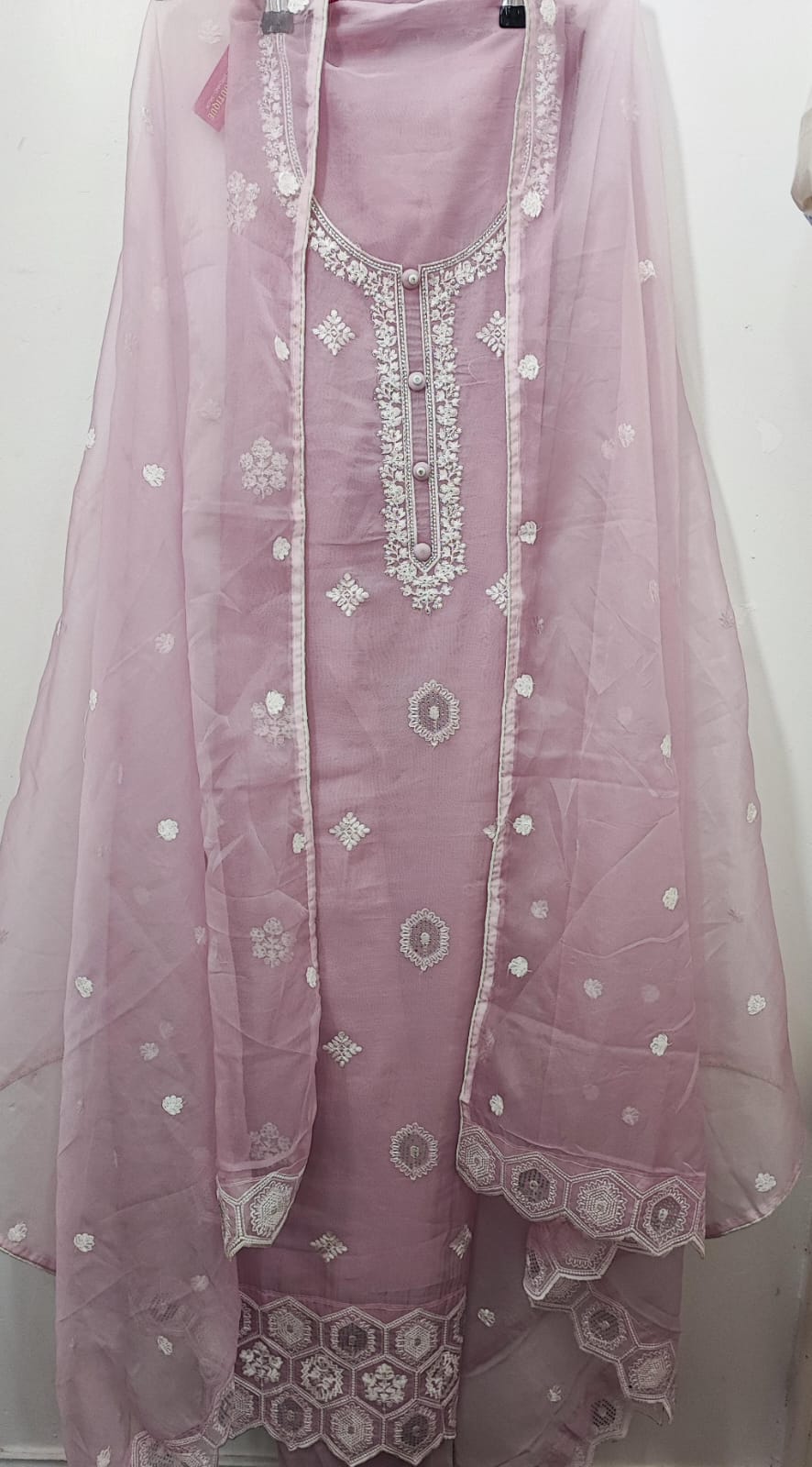 Unstitched 3 piece dress material