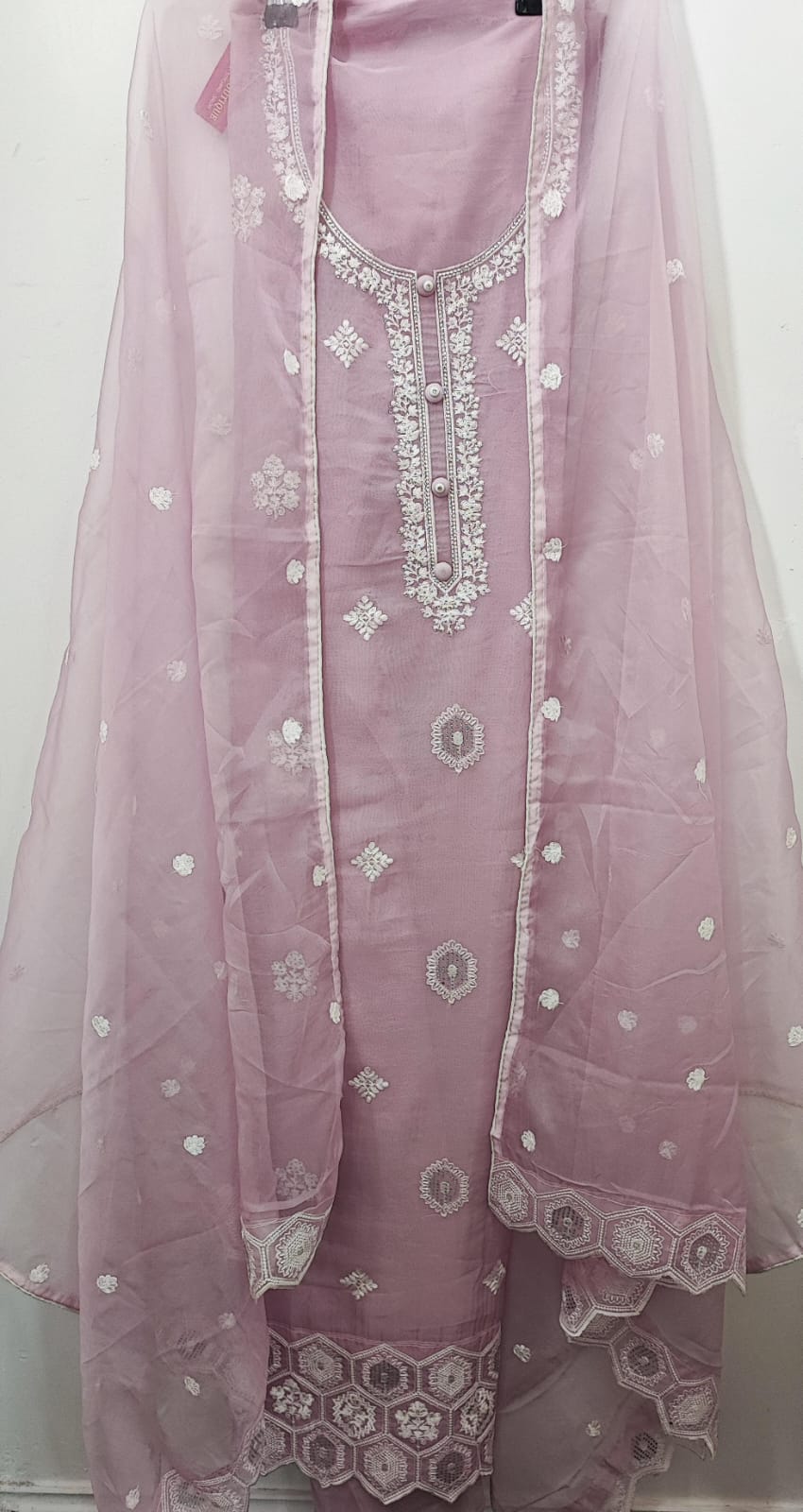 Unstitched 3 piece dress material