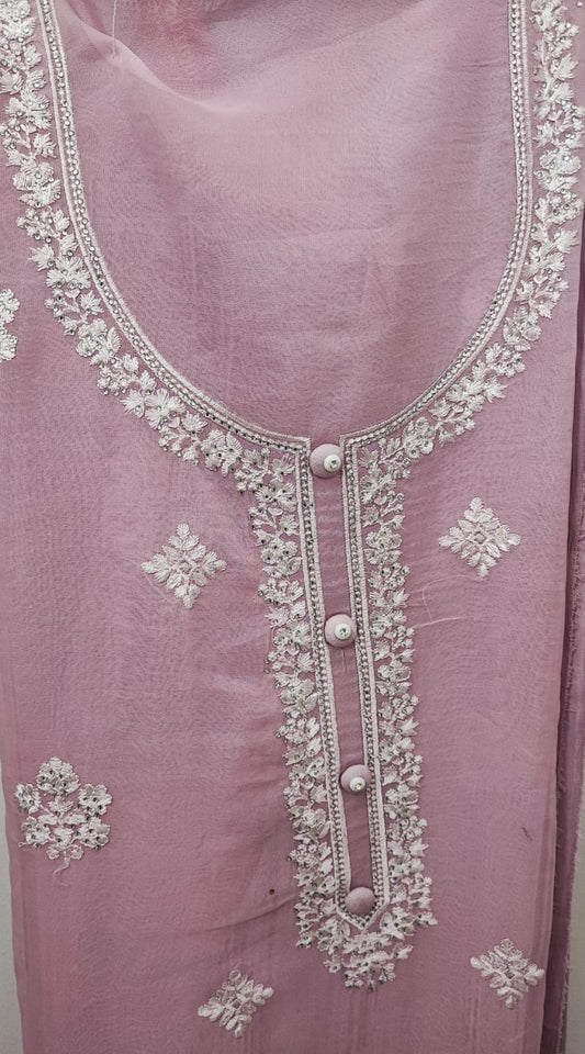 Unstitched 3 piece dress material