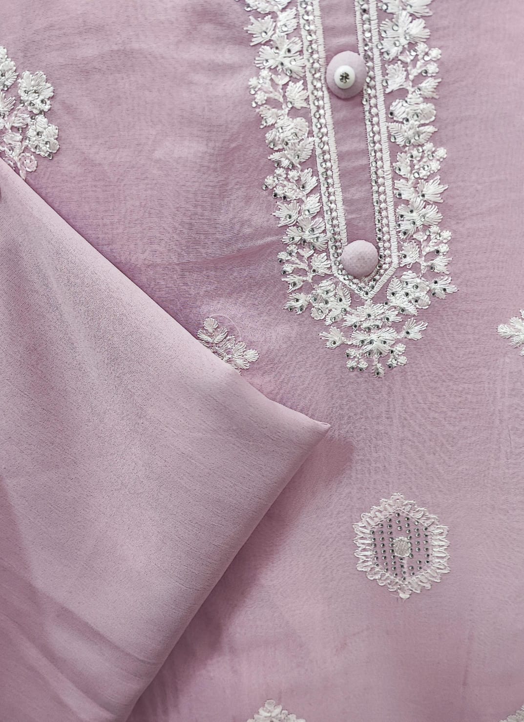 Unstitched 3 piece dress material