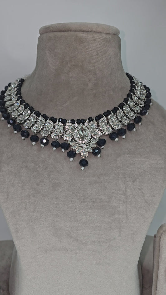 Black and Silver party wear set