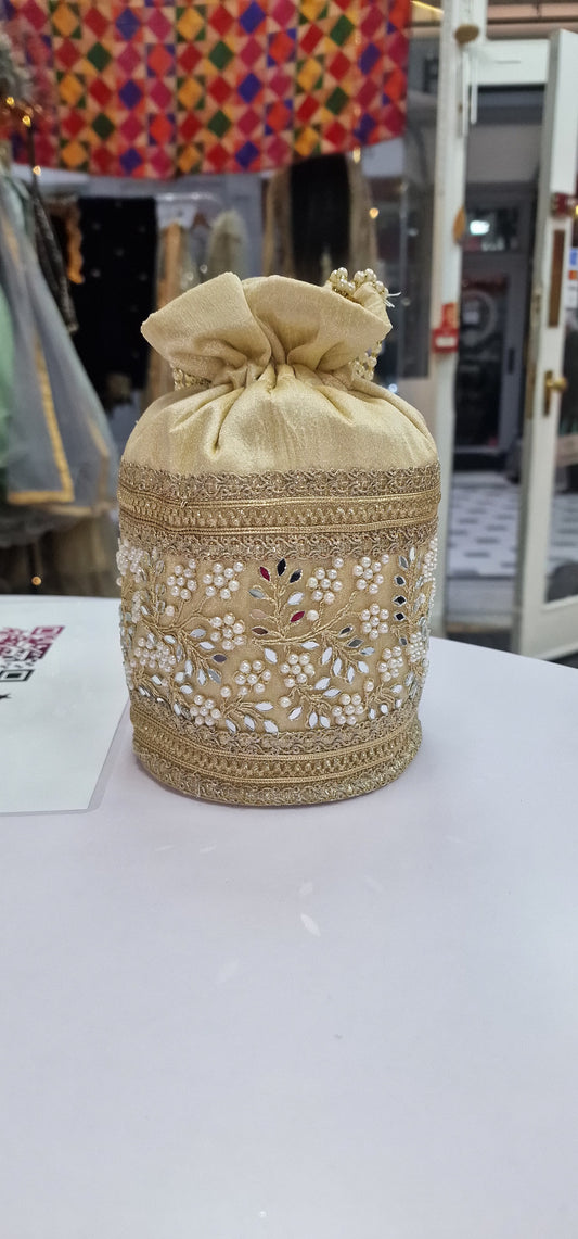 Fancy Golden Potli