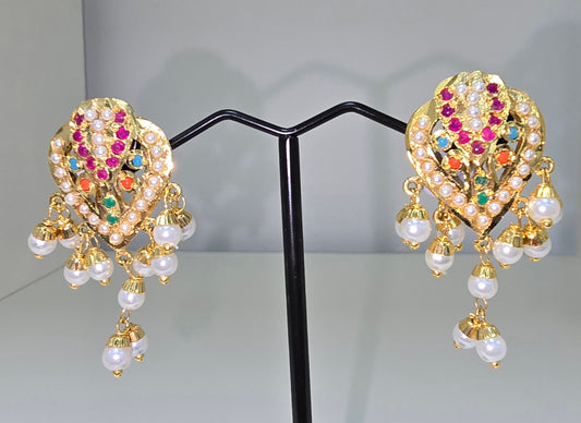Gold plated earrings