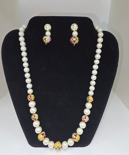 Designer pearl necklace set