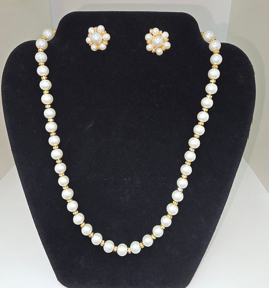 Designer pearl necklace set